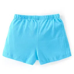 Babyhug 100% Cotton Trunk Jungle Animals Printed Pack of 3 - Blue image 3