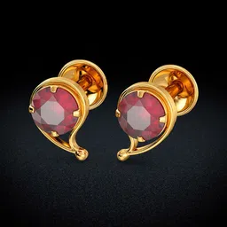 Joyalukkas Gemstone Teardrop Stud Earring-3.28 gms-picture-14