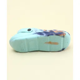 Pine Kids Back Strap Closure Clogs With Marble Print - Sea Green image 5