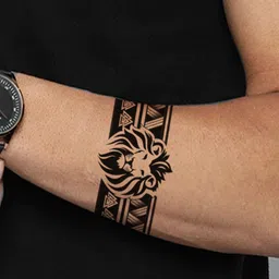 vanvati Lion hand Band Temporary Tattoo For male And Female tattoo sticker-picture-21