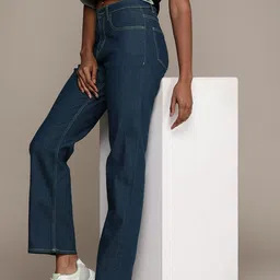 The Roadster Life Co. Women Straight Fit High-Rise Stretchable Jeans-picture-26