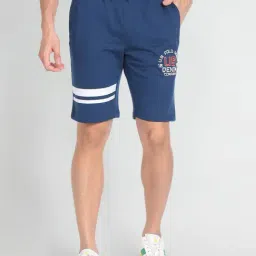 U.S. Polo Assn. Denim Co. Dark Blue Regular Fit Printed Shorts-picture-26