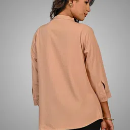 QUACLO Women Viscose Pleated Top image 4