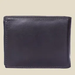Kara Dark Brown Solid Bi-Fold Leather Wallet image 2
