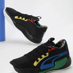 Puma Men's Court Rider Chaos Trash Talk Black Basketball Shoes-picture-11