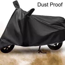 Auto Pearl Polyester Two Wheeler Cover for Yamaha Fascino BS6 (Grey) image 3