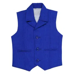 AJ Dezines Kids Blue Regular Fit Waistcoat-picture-26