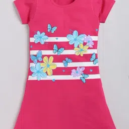 Todd N Teen Kids Pink Printed Nighty-picture-29