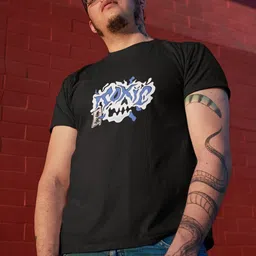 Stitchmeashirt Men Activchill Graphic Printed Round Neck Cotton T-shirt-image-44