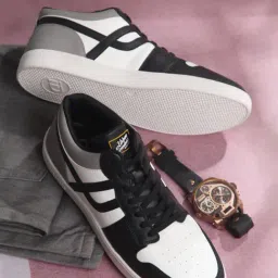 ID Men's White Ankle High Sneakers-picture-27