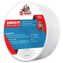 ABRO Zorrozyp Drywall Joint Tape White 96 mm x 50 m, G315-96X50-18 (Pack of 18)-picture-20