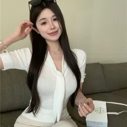 StyleCast Tie-Up Neck Solid Top-image-45