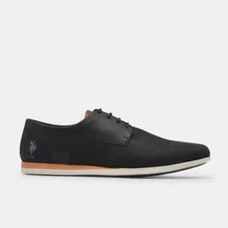 U.S. Polo Assn. Black CLEST PU Smart Casual Derbys image 5