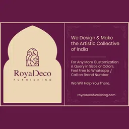 RoyalDeco Magenta & Gold-Toned Set of 2 Ethnic Motifs Square Cushion Covers image 2