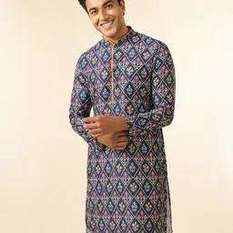 Diwas by Manyavar Floral Printed Kurta-image-42