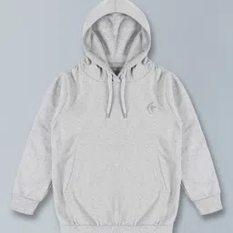 Kiddopanti Full Sleeves Placement Printed Hooded Sweatshirt - Grey-picture-19