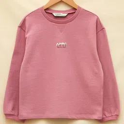 LC Waikiki Cotton Full Sleeves Placement Tree & Text Printed Sweatshirt - Pink-image-74