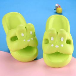 Oh! Pair Slip On Clogs With Bunny Design - Green-picture-17
