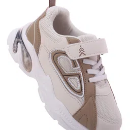 Pine Kids Velcro Closure Sneaker Shoes with Applique - Beige-picture-16