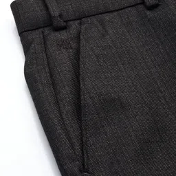 Raymond Men Textured Slim Fit Formal Trousers image 4