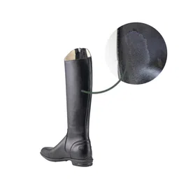 fouganza Adult Horse Riding Leather Jodhpur Boots 560 Black image 3
