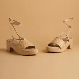 Eridani Women's Noah Beige Gladiator Sandals-image-4