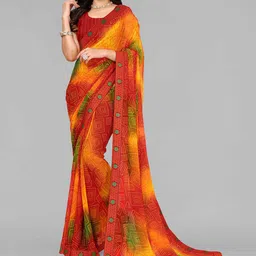 saretramall Bandhani Printed Pure Georgette Bandhani Saree-picture-37
