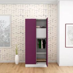 Godrej Interio Slimline 2-Door Steel Almirah, Purple (1-Year Warranty, 1 Locker)-picture-27