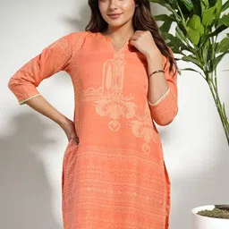 SZN Printed V Neck Tunic & Trouser Co-Ord Set image 2