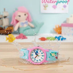 Time Up Unisex Kids Printed Dial & Textured Straps Analogue Watch BTR-CURV-155 image 3