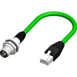 RS PRO Straight Male M12 to Straight Male RJ45 Ethernet Cable 0.5 m, 2500713-picture-29