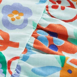 NEXT Girls Floral Print Pure Cotton Empire Top image 3
