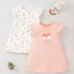 Ed-a-Mamma Baby Multicolor Printed Dress (Pack Of 2)-picture-12