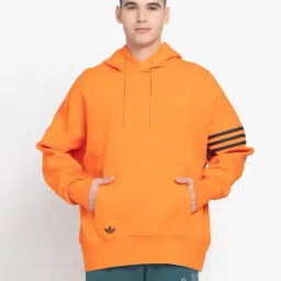Adidas Originals Orange Cotton Loose Fit Printed Hooded Sweatshirt-image-50