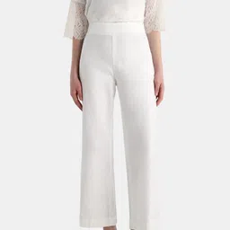 RAREISM Epors Women Straight Fit Mid-Rise Easy Wash Trousers-picture-18