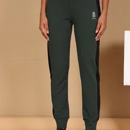 Zicada Women Colourblocked Skinny Fit Joggers Trousers-picture-27