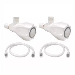 Fastgear Bathroom Faucet Set ABS Chrome Finish White, FG974-picture-39