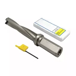 Buyohlic International Indexable Insert U Drill 46.5 mm Dia. x 2D Drill Depth x 40 mm Weldon Shank Coolant Through Design and 10 Pcs Carbide Insert Free, 46-FKXC-NK4F-picture-20