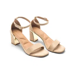 Lino Perros Open Toe Block Heel Sandals with Ankle Loop-picture-25