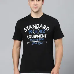 Beverly Hills Polo Club Black Regular Fit Cotton Crew T-Shirt-image-75