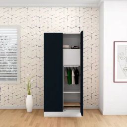 Godrej Interio Slimline CRCA Steel 2 Door Almirah, 1 Year Warranty,Locker, Pacific Blue)-picture-22