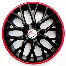 Auto Pearl gBR12 R13  33.02 cm (13 Inch) Press Type Wheel Hubcap with Retention Ring Glossy GTR Black Red Wheel Cover for Maruti Eeco (Set of 4)-image-16