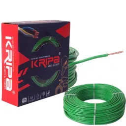 KRIPA Flame Retardant House Wire 1 sq mm 1 Core Green Length 90 m-image-3