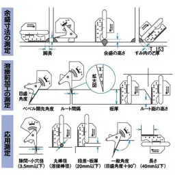 SK Niigata Seiki Welding Gauge 5 mm Minimum Reading, WG-1 image 2