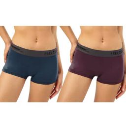Freecultr Blue & Purple Plain Boy-Shorts Panties - Pack Of 2-picture-45