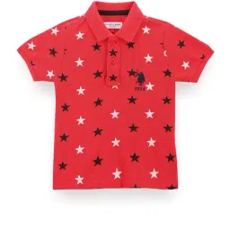 U.S. Polo Assn. Kids Red Printed Polo T-Shirt-picture-34