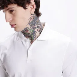 Kook N Keech Solid Polo Collar T-shirt image 3