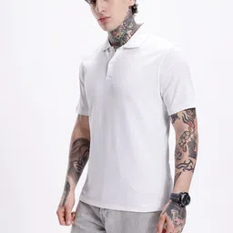 Kook N Keech Solid Polo Collar T-shirt image 5