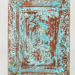 Exotic India Brown Textured Vintage Rectangular Mirror image 3