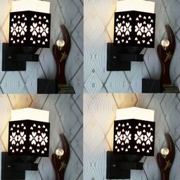 Gojeeva Brown Wood Square Wall Lamps-picture-33